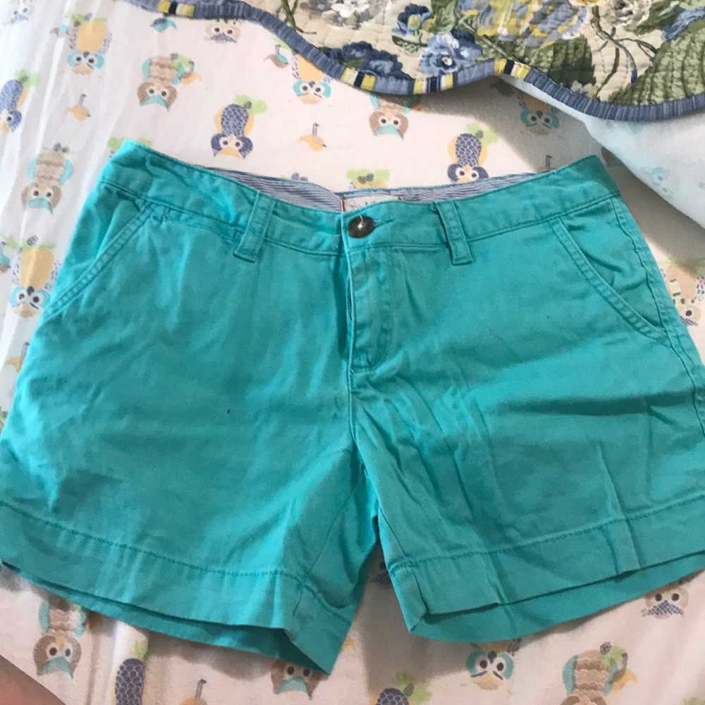 Aqua blue shorts
